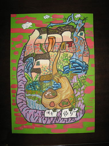 《和諧家園》李沅真（女）12歲、工人第一新村小學(xué)、輔導(dǎo)教師：楊曉媚