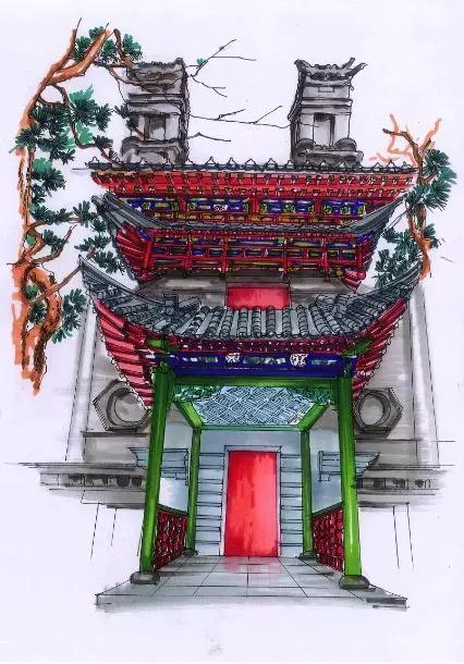 明艷的紅、生機(jī)的綠、深沉的藍(lán)、古樸的灰，足見(jiàn)博雅樓的獨(dú)特韻味。