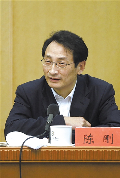 昨日，北京市人大代表、北京市副市長陳剛參與豐臺團(tuán)小組討論。 新京報記者 浦峰 攝