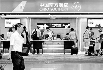 首都機場的南方航空貴賓廳 攝影/本報記者 郁驍 首都機場的南方航空貴賓廳 攝影/本報記者 郁驍