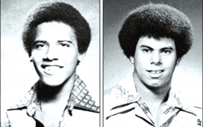 奧巴馬（左）與卡庫嘎瓦（右）高中紀(jì)念冊(cè)中的照片，當(dāng)時(shí)他們非常要好。