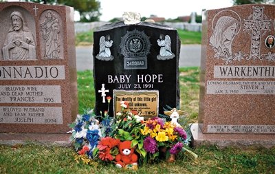 “希望寶寶”的墓碑。