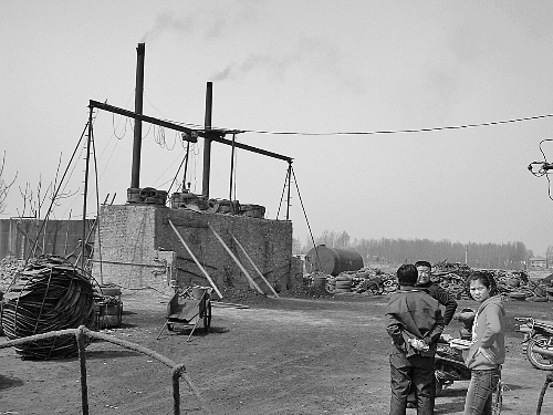 蔣村的小煉油廠。