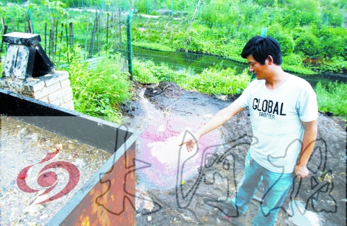 煉油點將骯臟、臭氣熏人的廢水直接排入溝渠。