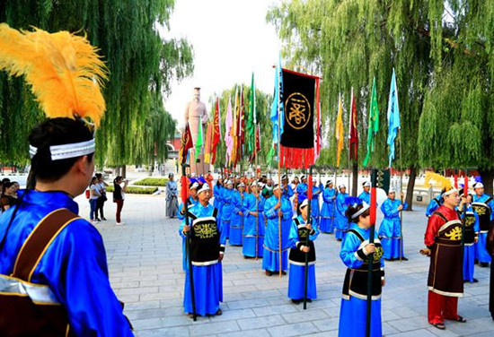 湯陰岳飛廟羑里城再現(xiàn)“宋代民俗”“商周風情”