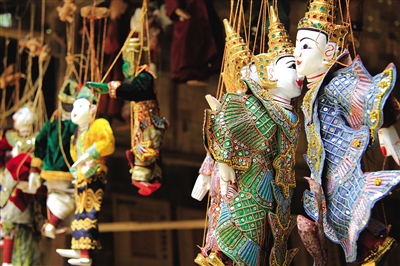 曼德勒的木偶。圖/顧樂曉