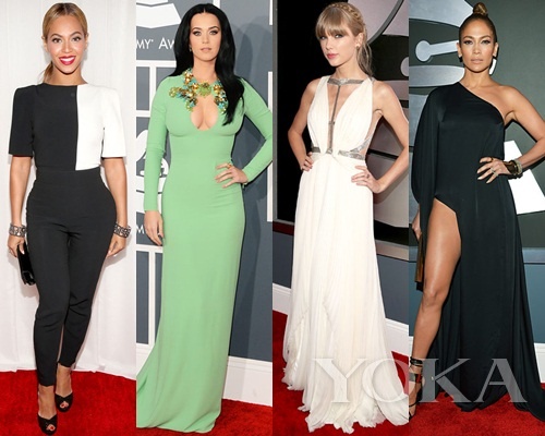 碧昂斯、凱蒂·佩里、泰勒·史薇芙特、珍妮弗·洛佩茲