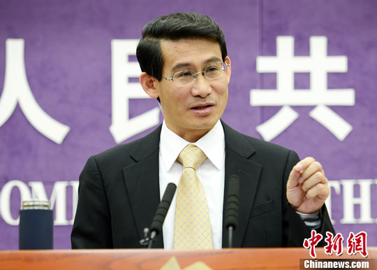 10月17日，中國商務部舉行例行發(fā)布會，介紹1-9月中國商務運行情況。圖為商務部新聞發(fā)言人沈丹陽。