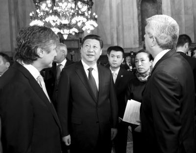 　會(huì)見(jiàn)阿根廷議長(zhǎng)。