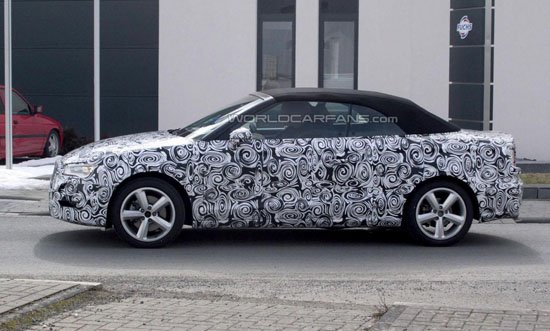 奧迪全新A3敞篷車無(wú)偽諜照