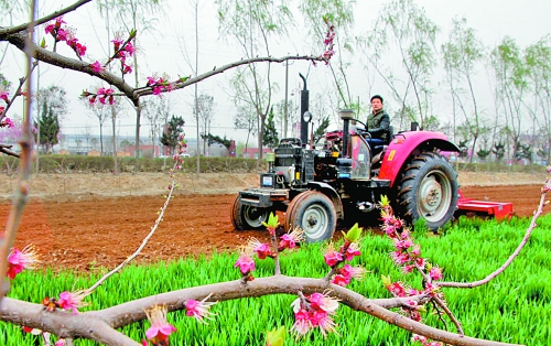 　　3月25日，武陟縣龍源辦事處東馬曲村村民正在田里耕作。時下正值春耕時節(jié)，武陟農(nóng)民紛紛抓住有利時機(jī)