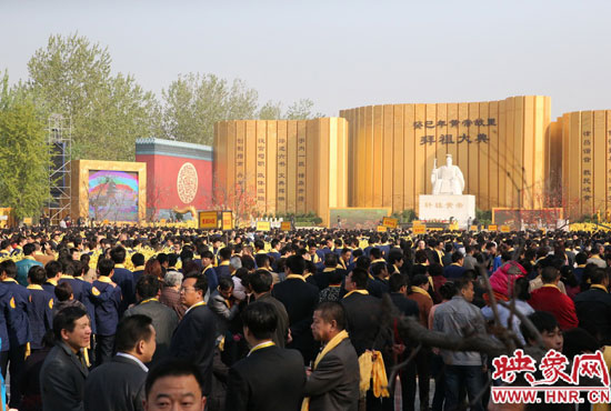 拜祖大典會場。映象網(wǎng)記者 邵恰 攝