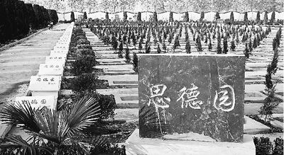 項城市城區(qū)公益性公墓一角