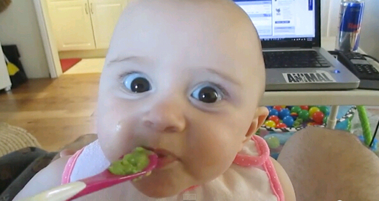 外國(guó)寶寶初嘗鱷梨表情萌翻網(wǎng)友