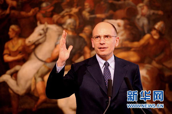  2月13日，意大利政府總理恩里科·萊塔宣布辭職。