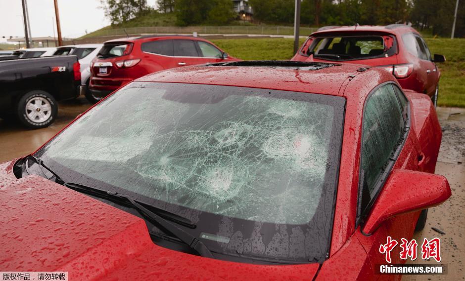 美國中西部遭冰雹襲擊 美國中西部遭冰雹襲擊