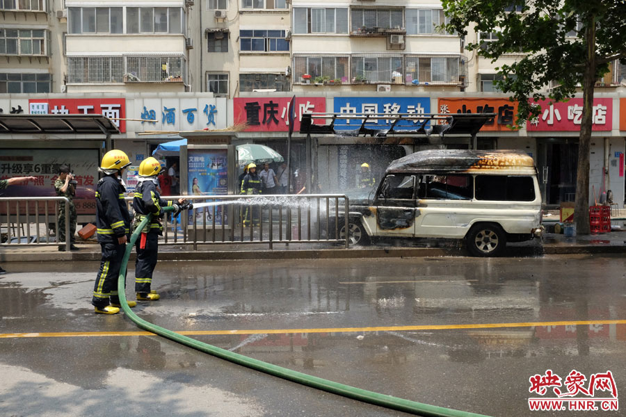 火災(zāi)現(xiàn)場(chǎng)。