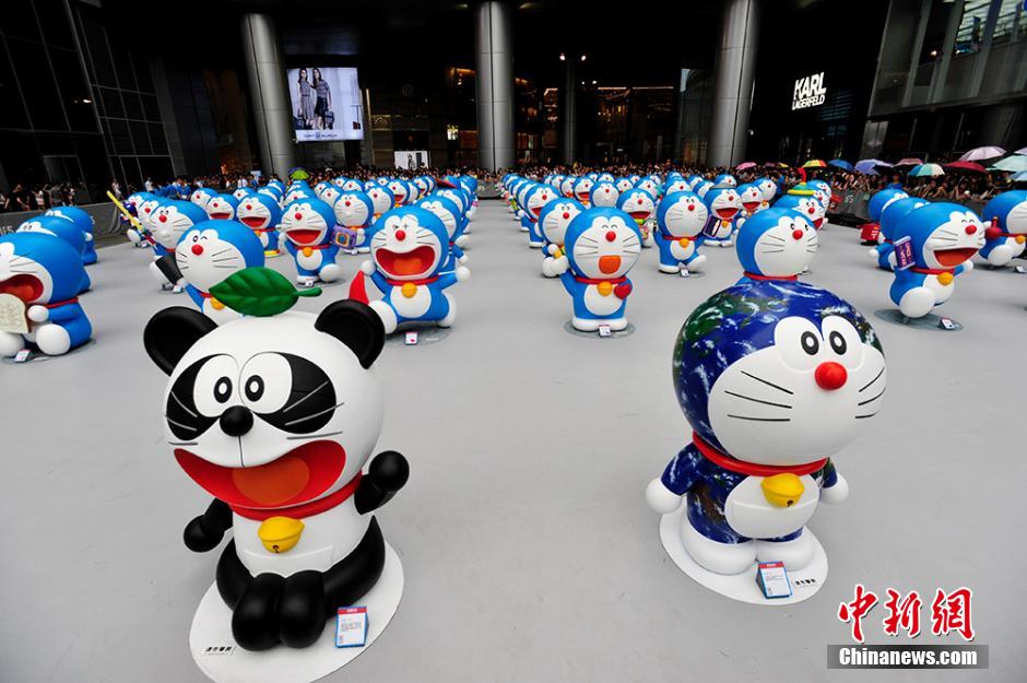 圖為在成都亮相的哆啦A夢(mèng)。