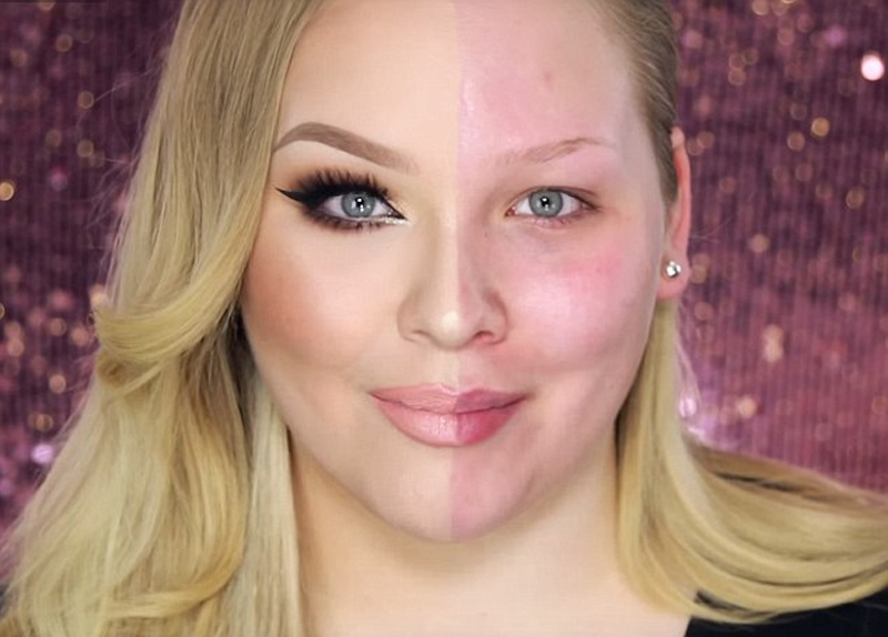 尼基左右臉的巨大差距讓網(wǎng)友驚呼看到了“化妝的神奇力量”。