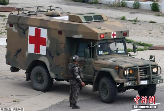 資料圖：當?shù)貢r間2014年6月23日，韓國江原道哨所槍擊事件肇事士兵林某已被抓獲