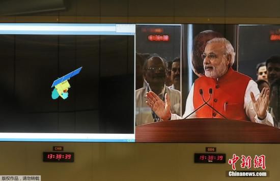 當(dāng)?shù)貢r(shí)間9月24日，經(jīng)過近300天的航行，印度“曼加里安”號(hào)火星探測(cè)器成為了抵達(dá)火星的首個(gè)亞洲國(guó)家的