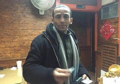 涉案的男性騙徒。（美國《世界日報》/受害商家提供）