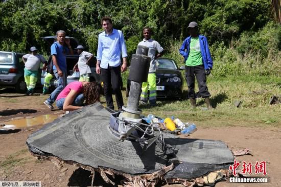 新發(fā)現(xiàn)的疑似馬航MH370殘骸。