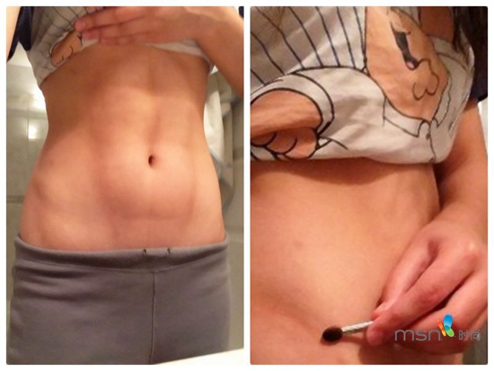 蔡依林 你的馬甲線“脫妝”了！