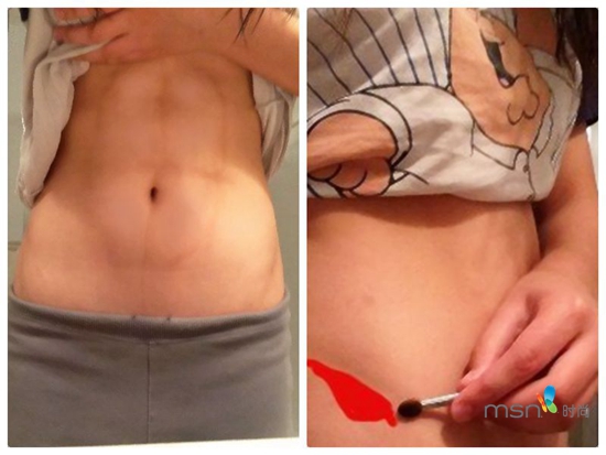 蔡依林 你的馬甲線“脫妝”了！