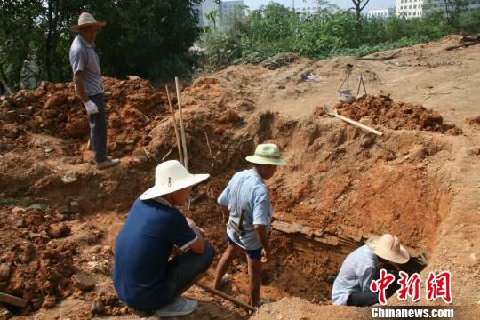 巖橋村廟山地區(qū)考古現(xiàn)場?！⊥]文管辦　攝