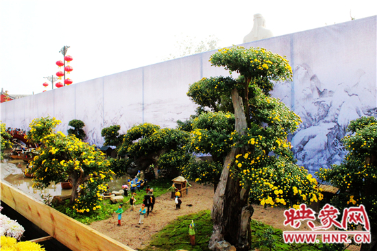 菊花版《清明上河圖》,全新亮相清明上河園 菊花版《清明上河圖》,全新亮相清明上河園