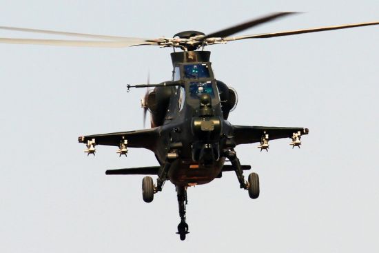 資料圖：解放軍武直-10攻擊直升機。