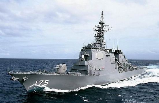 資料圖：日本宙斯盾級(jí)導(dǎo)彈驅(qū)逐艦妙高號(hào)(DD175)。