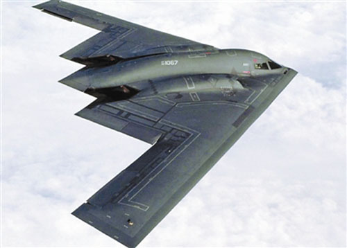 資料圖：B-2轟炸機的蝙蝠外形讓人印象深刻