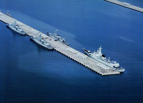 資料圖：三亞軍港。